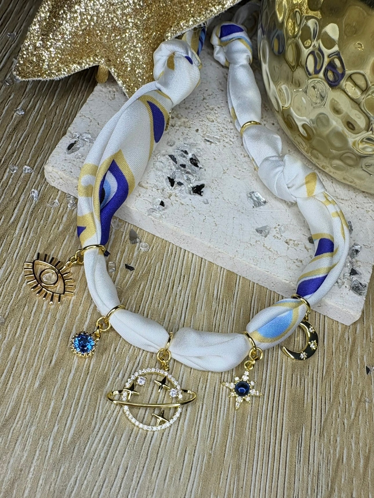 Collier GALAXIE blanc