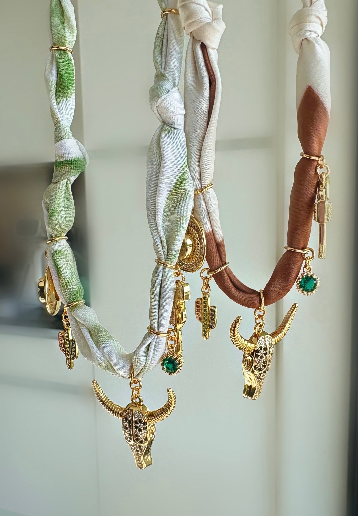 Collier COW-BOY vert