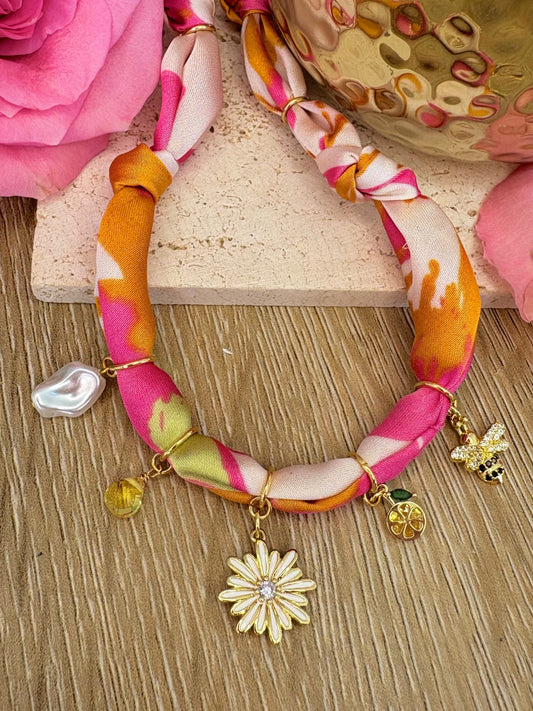 Collier SUMMER orangé